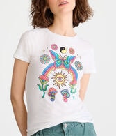 Rainbow Butterfly Graphic Tee