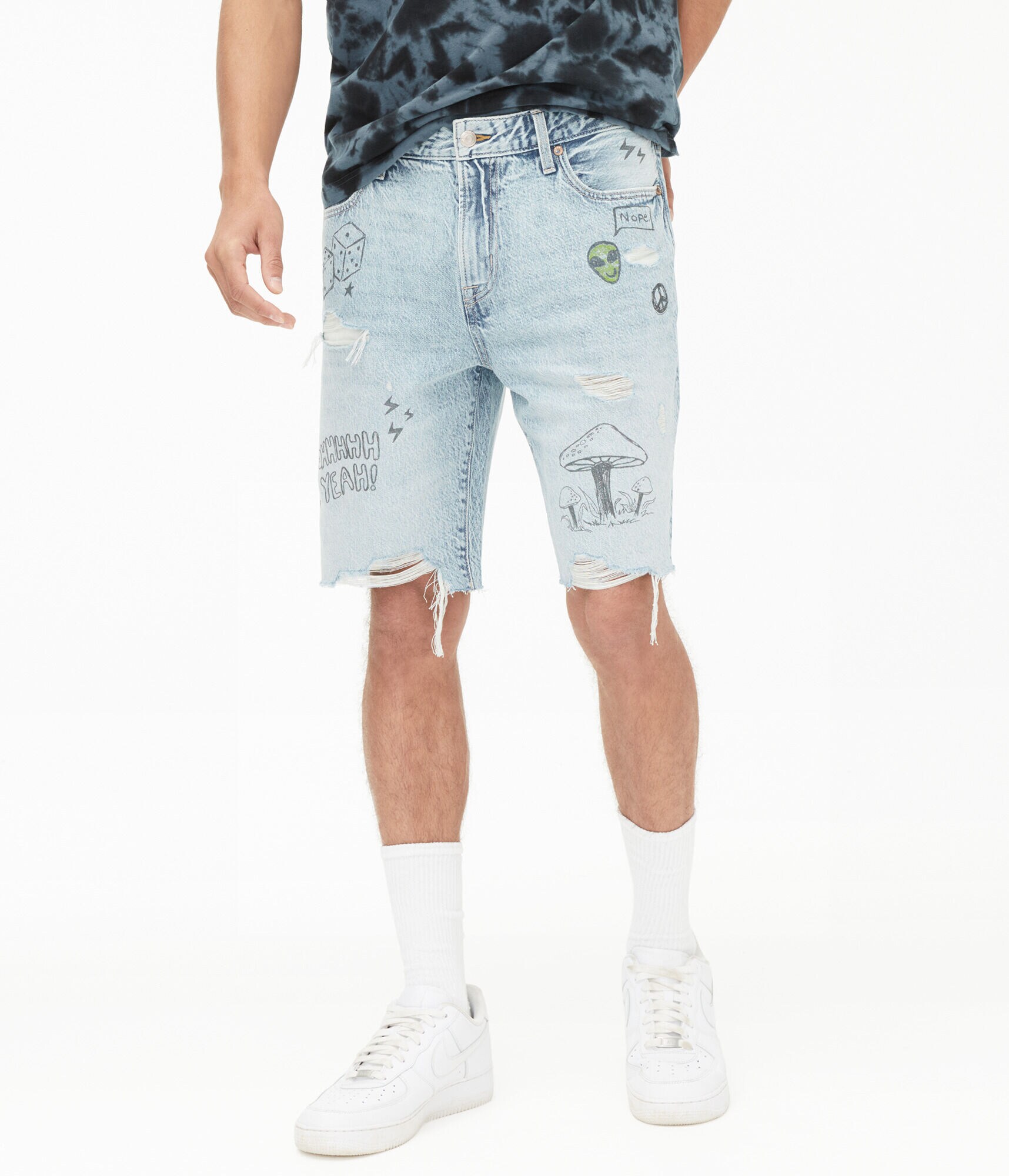 Loose Hemp Denim Shorts 10\