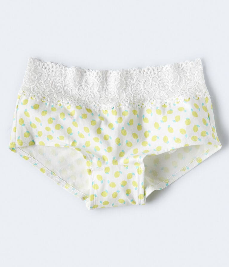 Lemon Lace-Trim Boyshort