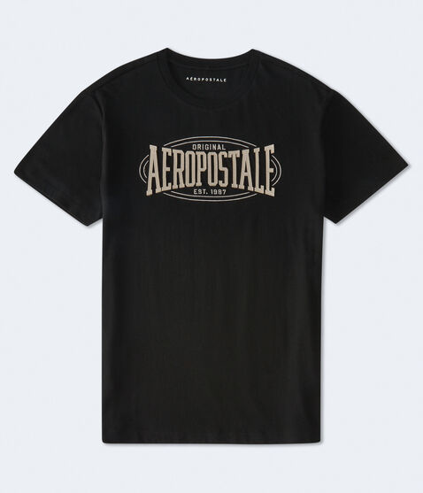 Aeropostale Oval Appliqué Graphic Tee Aeropostale Oval Appliqué Graphic Tee