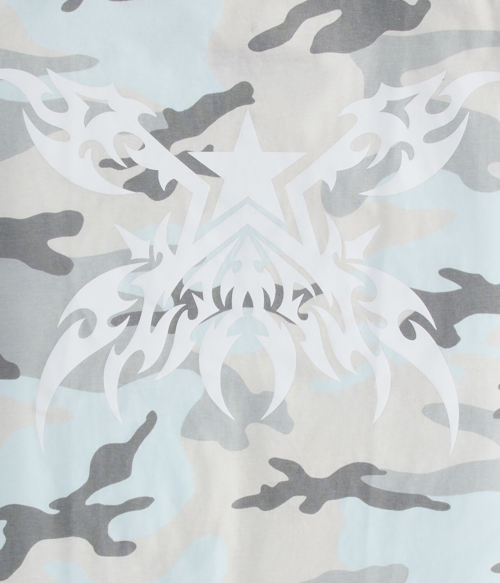 Star Tattoo Camo Relaxed Graphic Tee