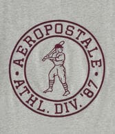 Aeropostale Baseball Logo Graphic Tee