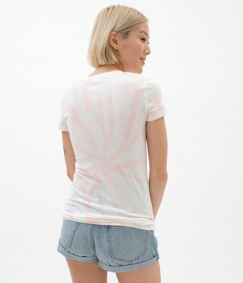 Large Letter Tie-Dye Graphic Tee Large Letter Tie-Dye Graphic Tee