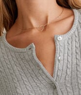 Cable Knit Crew Cardigan