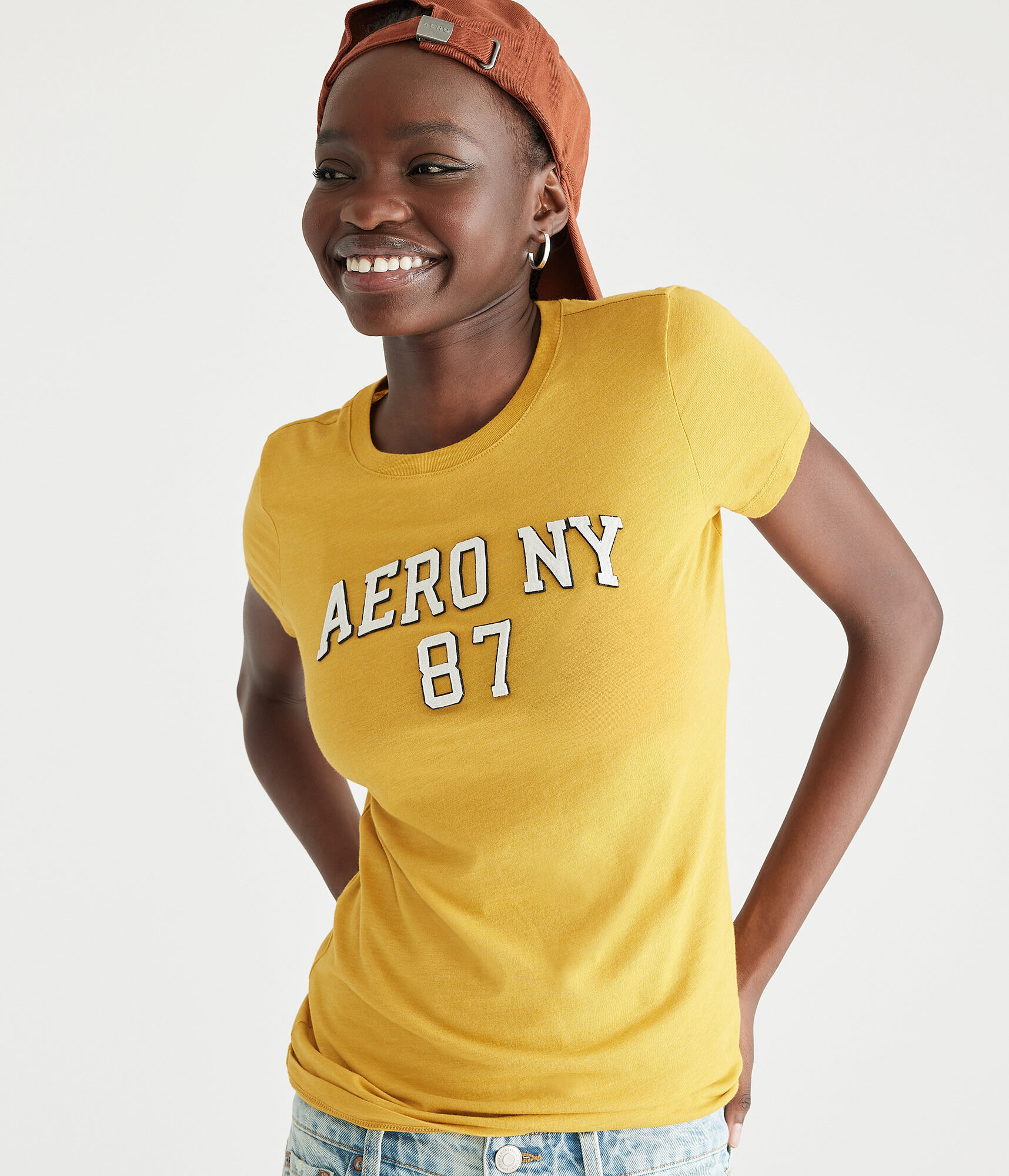 Aero NY 87 Appliqu&eacute; Graphic Tee