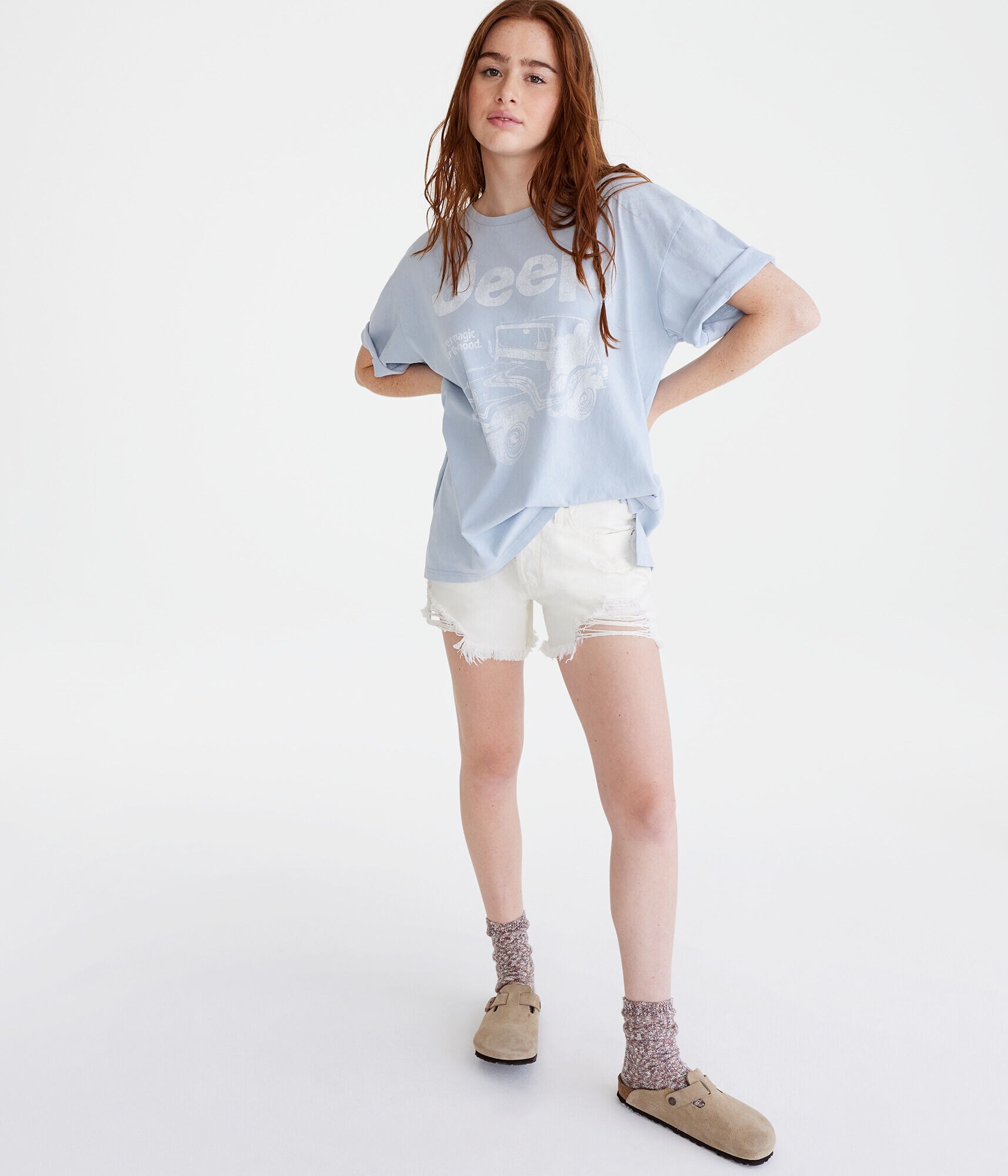 ★JEEP★ 230g MLogo Graphic Short Sleeve Tee JQ5TSU174WH ☆JEEP☆ 230g MLogo Graphic Short Sleeve Tee JQ5TSU174WH