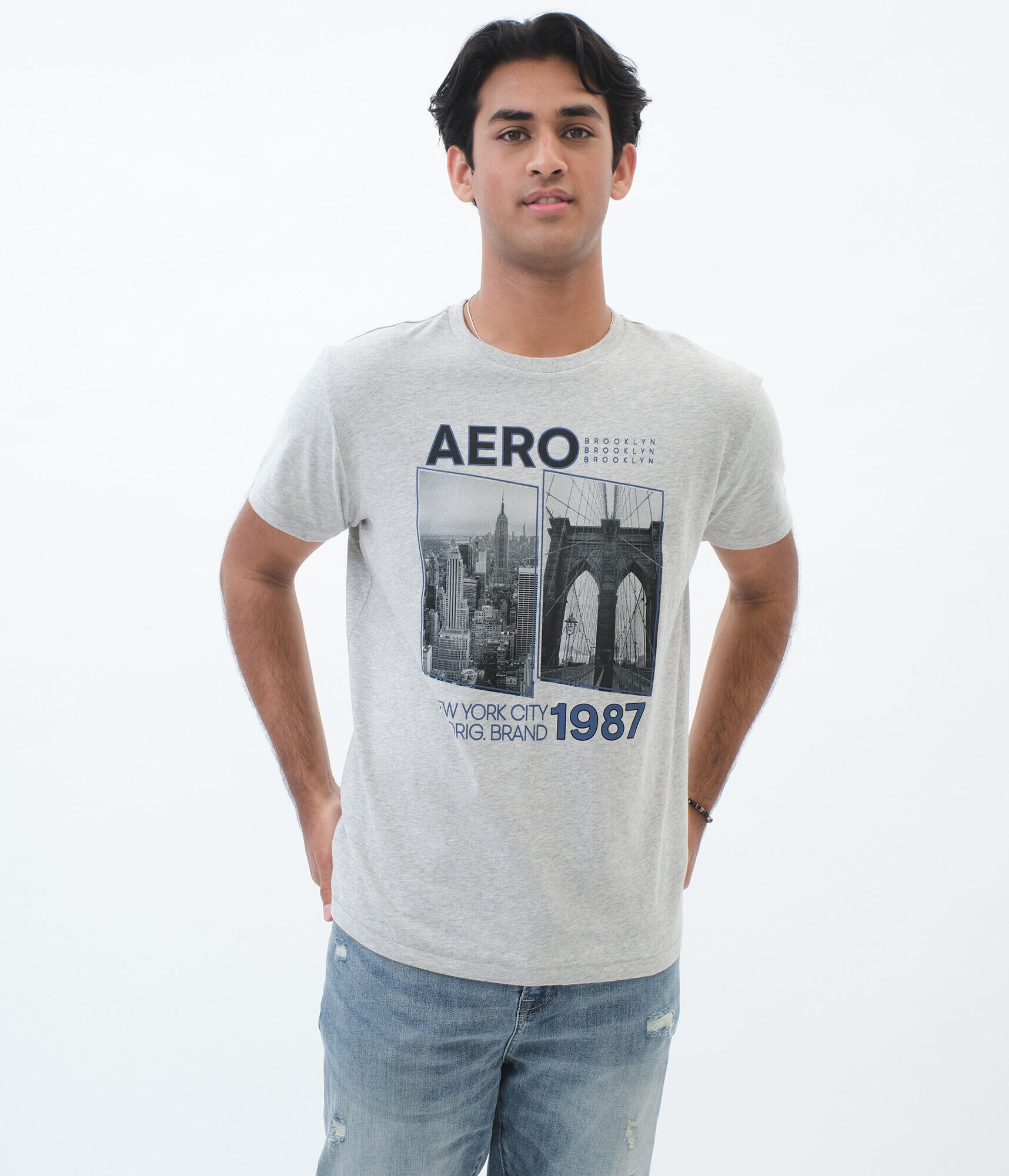 Aero NYC Bridges Graphic Tee