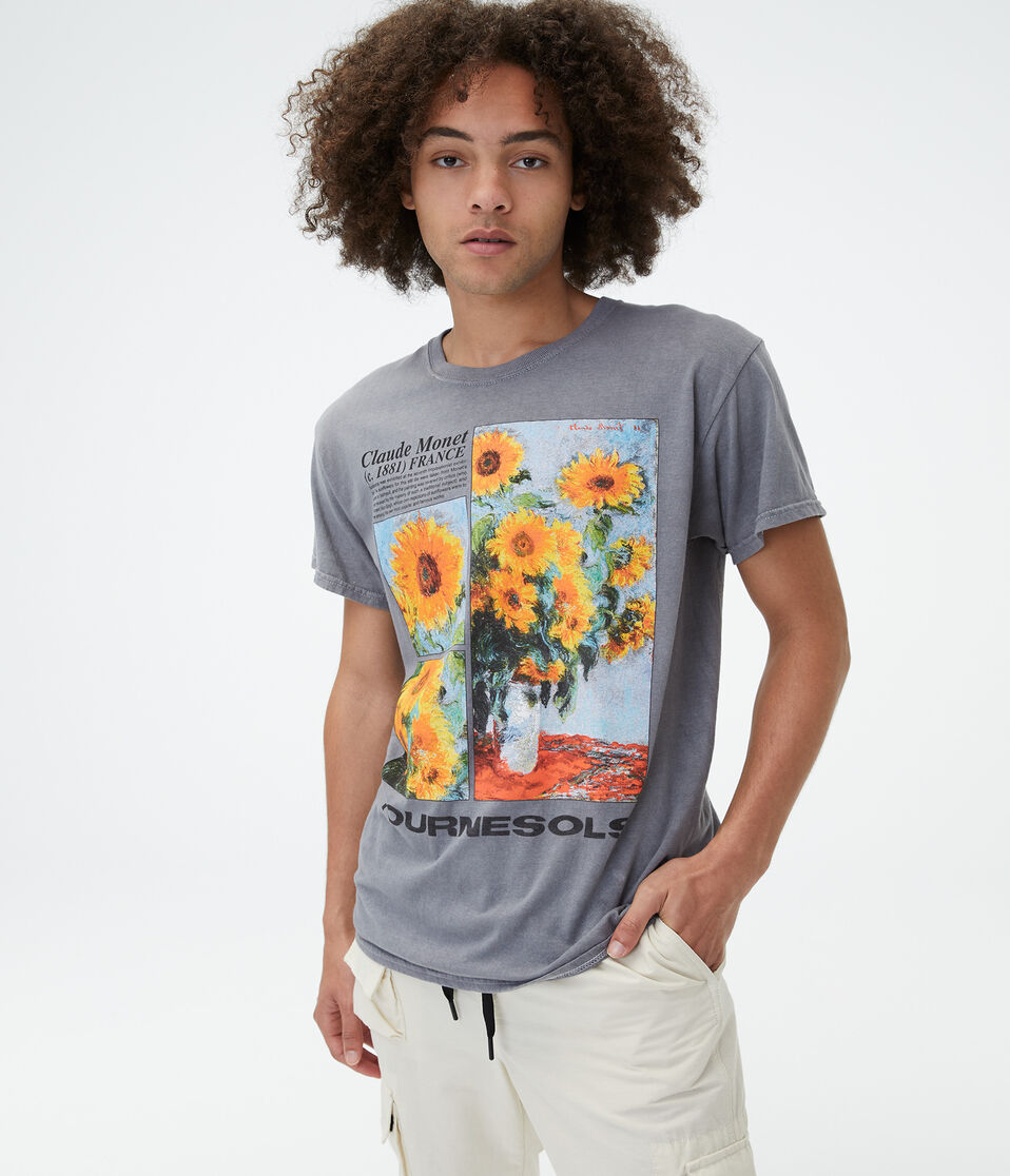 Monet's Sunflowers Graphic Tee