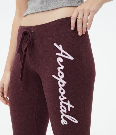 Aeropostale Script Logo Fit & Flare Sweatpants Aeropostale Script Logo Fit & Flare Sweatpants