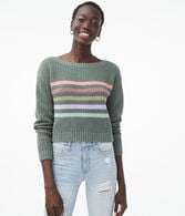 Striped Cropped Sweater