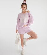 Floral 28 Off-The-Shoulder Crew Sweatshirt
