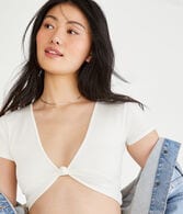 Wear 2 Ways Seamless Knotted Crop Top