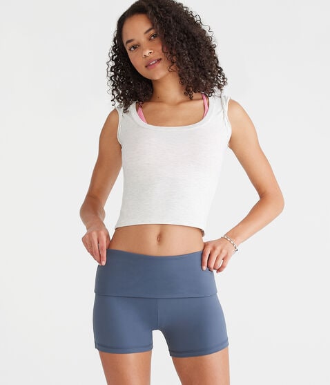 Air Soft Fold-Over Booty Shorts Air Soft Fold-Over Booty Shorts