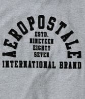 Aeropostale Arch Flocked Graphic Tee