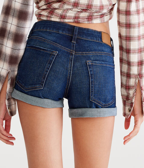 Flex Effects Low-Rise Denim Midi Shorts Flex Effects Low-Rise Denim Midi Shorts