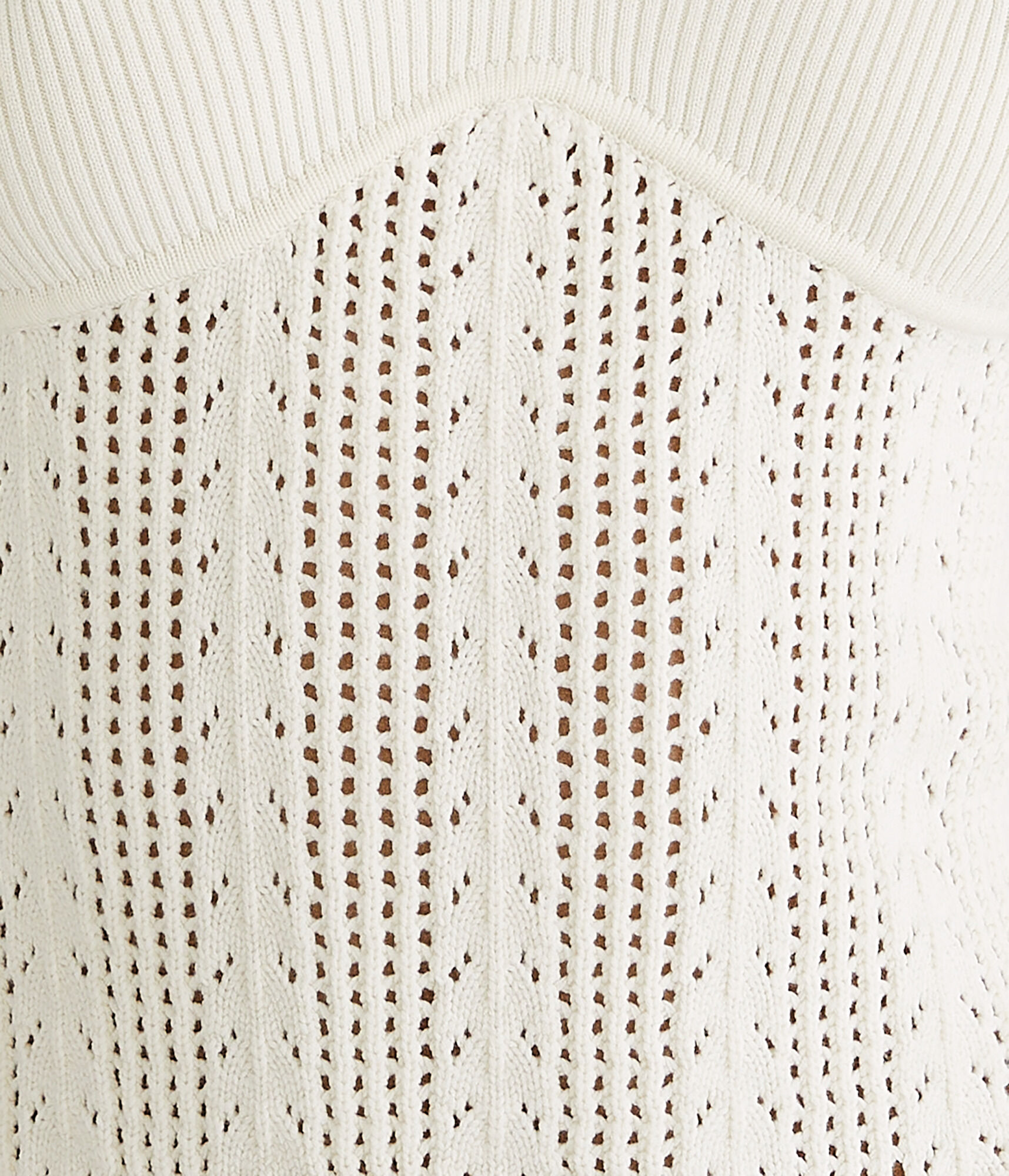 Pointelle Knit Crop Top