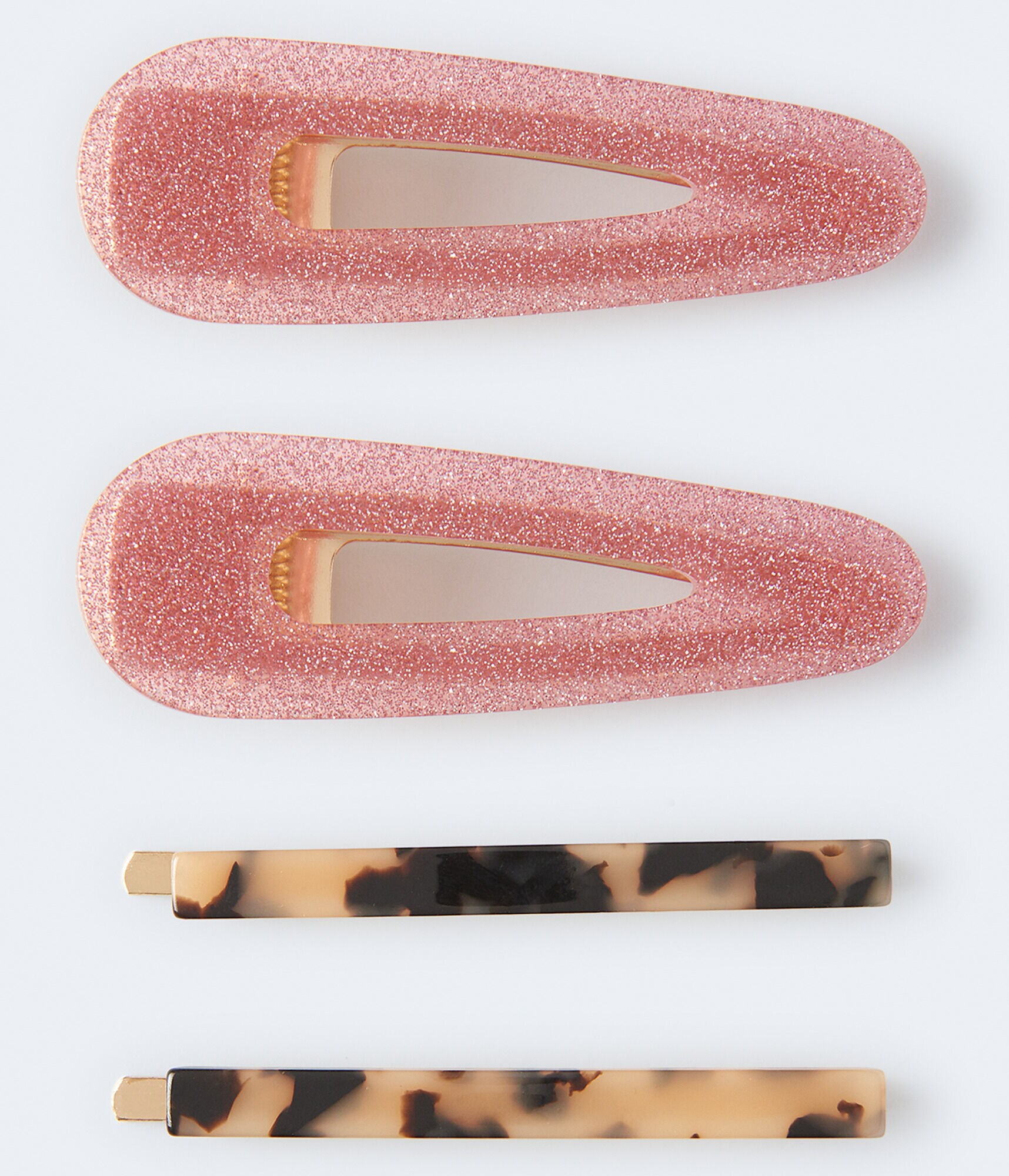 Mixed Slide Hair Clip 4-Pack