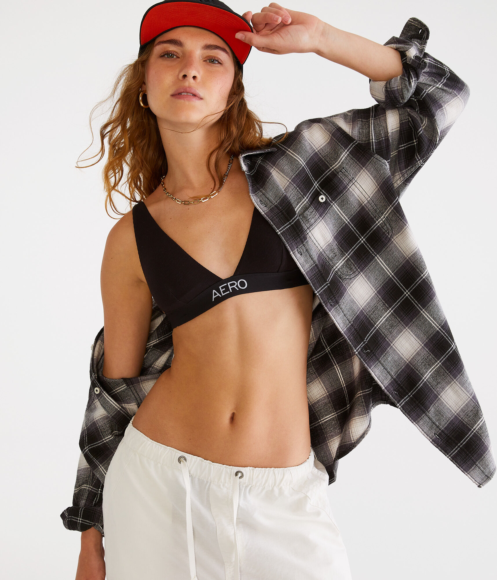 Triangle Logo Plunge Bralette