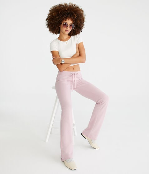 Solid Fit & Flare Sweatpants Solid Fit & Flare Sweatpants