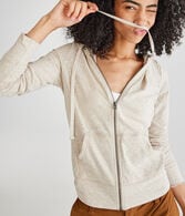 Solid Lightweight Full-Zip Hoodie