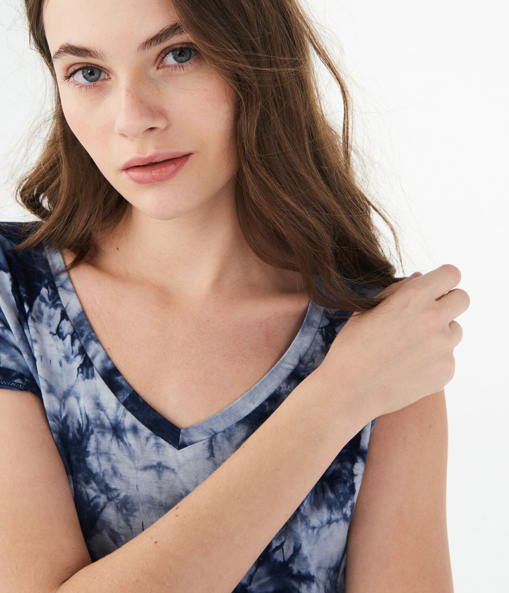 Seriously Soft Tie-Dye V-Neck Tee