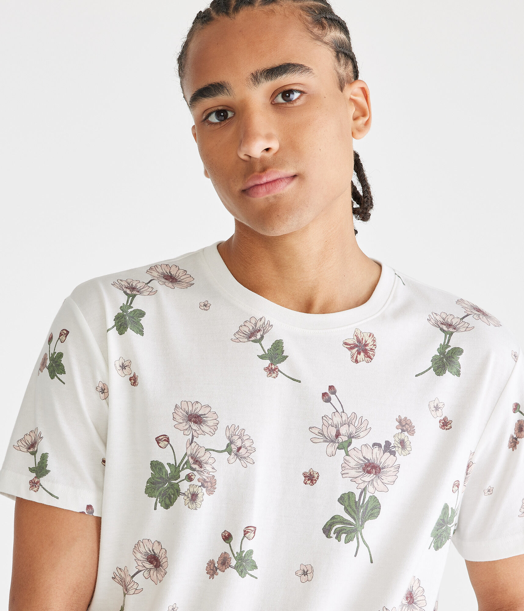Floral Print Graphic Tee