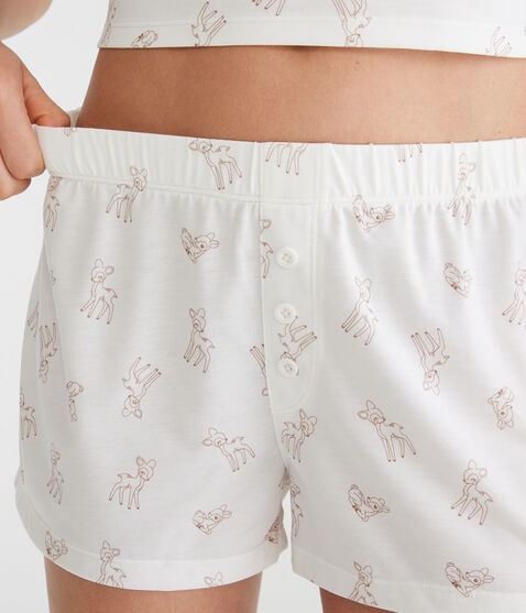 Printed Knit Sleep Shorts Printed Knit Sleep Shorts