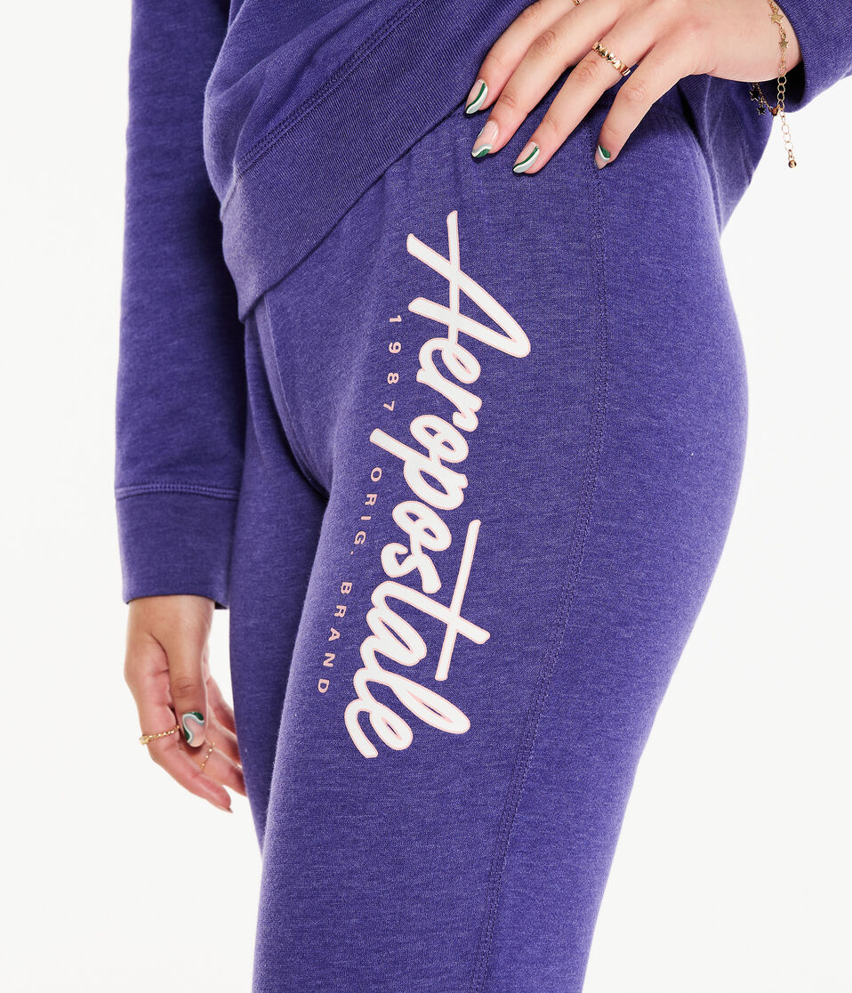 Aeropostale Script Logo Cinched Sweatpants