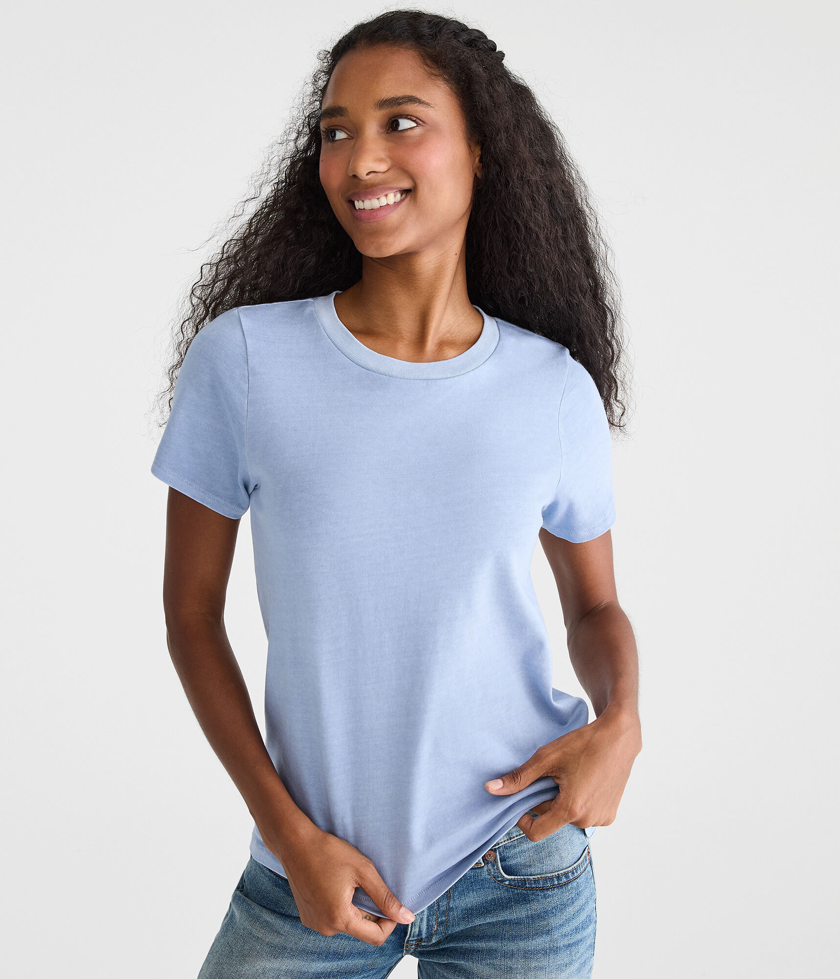 Washed Vintage Fit Crew Tee - SKU MERGED TO 80644558