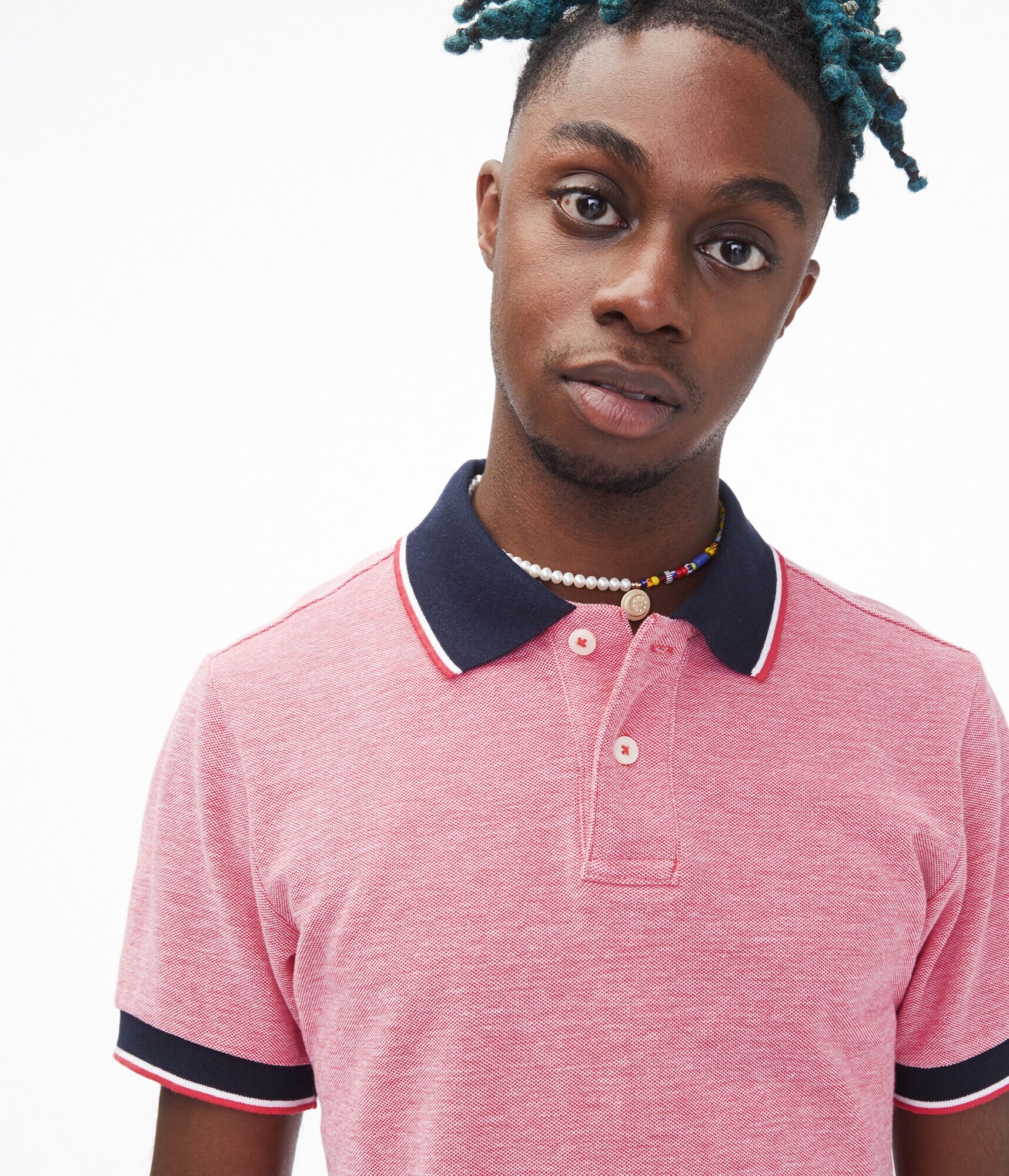 Contrast Tipped Piqu&eacute; Polo