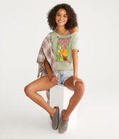 Pink Floyd Off-The-Shoulder Graphic Tee