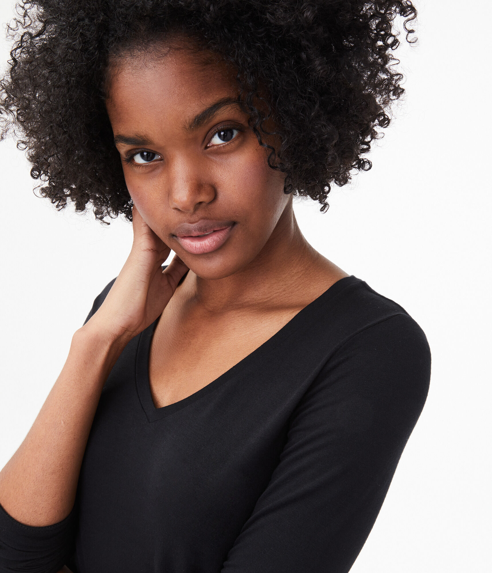 Long Sleeve Seriously Soft V-Neck Tee