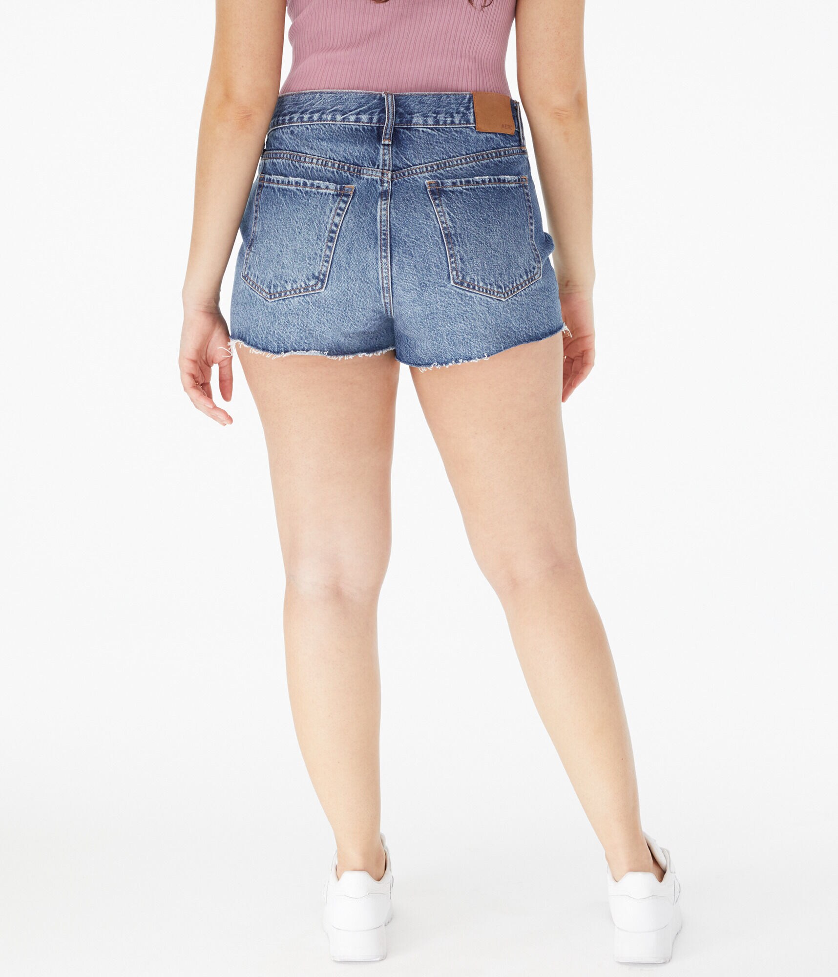 high rise boyfriend shorts