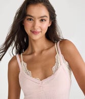 Pointelle Knit V-Neck Sleep Cami