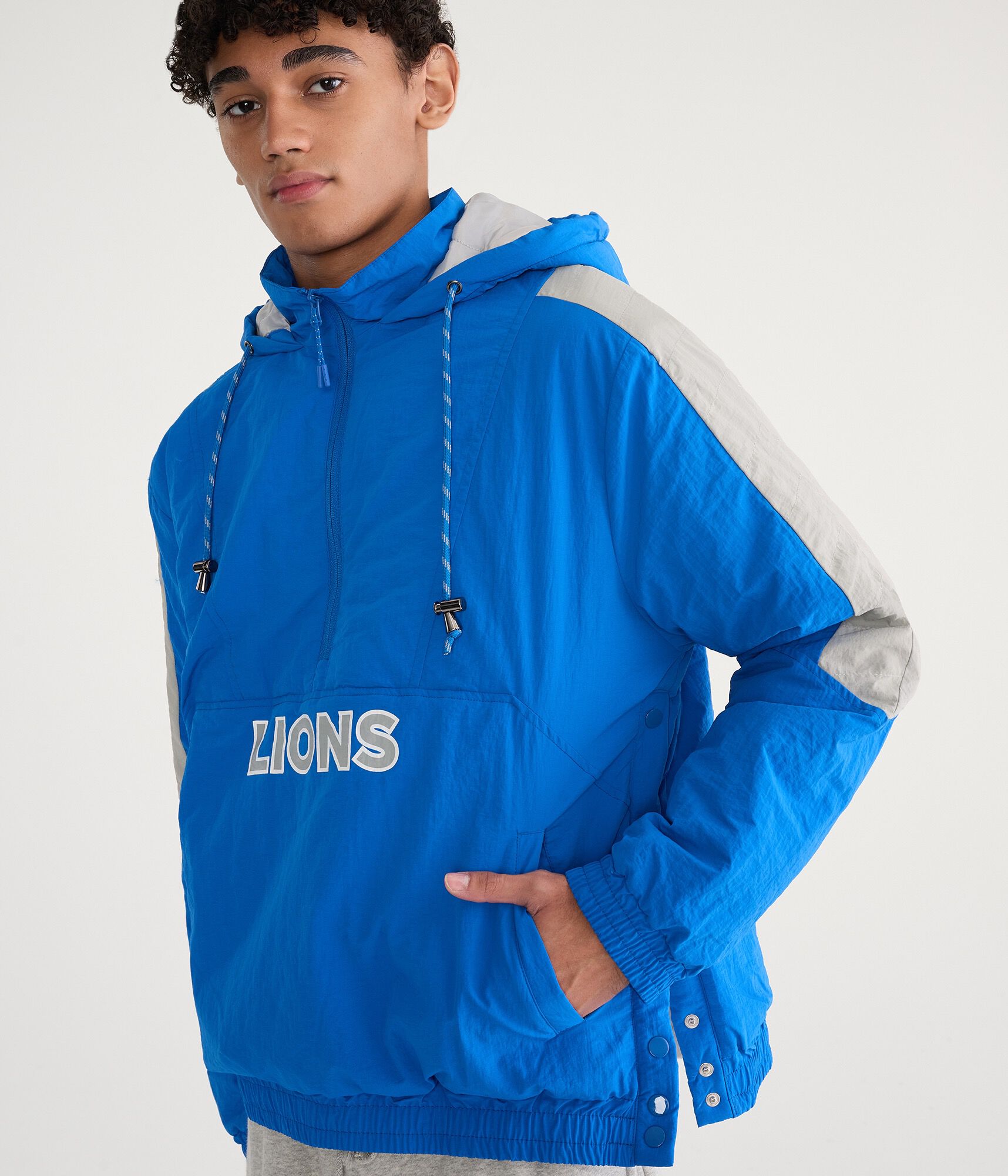 Detroit Lions Hooded Sideline Jacket
