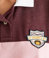 Rugby Stripe Patch Piqué Polo