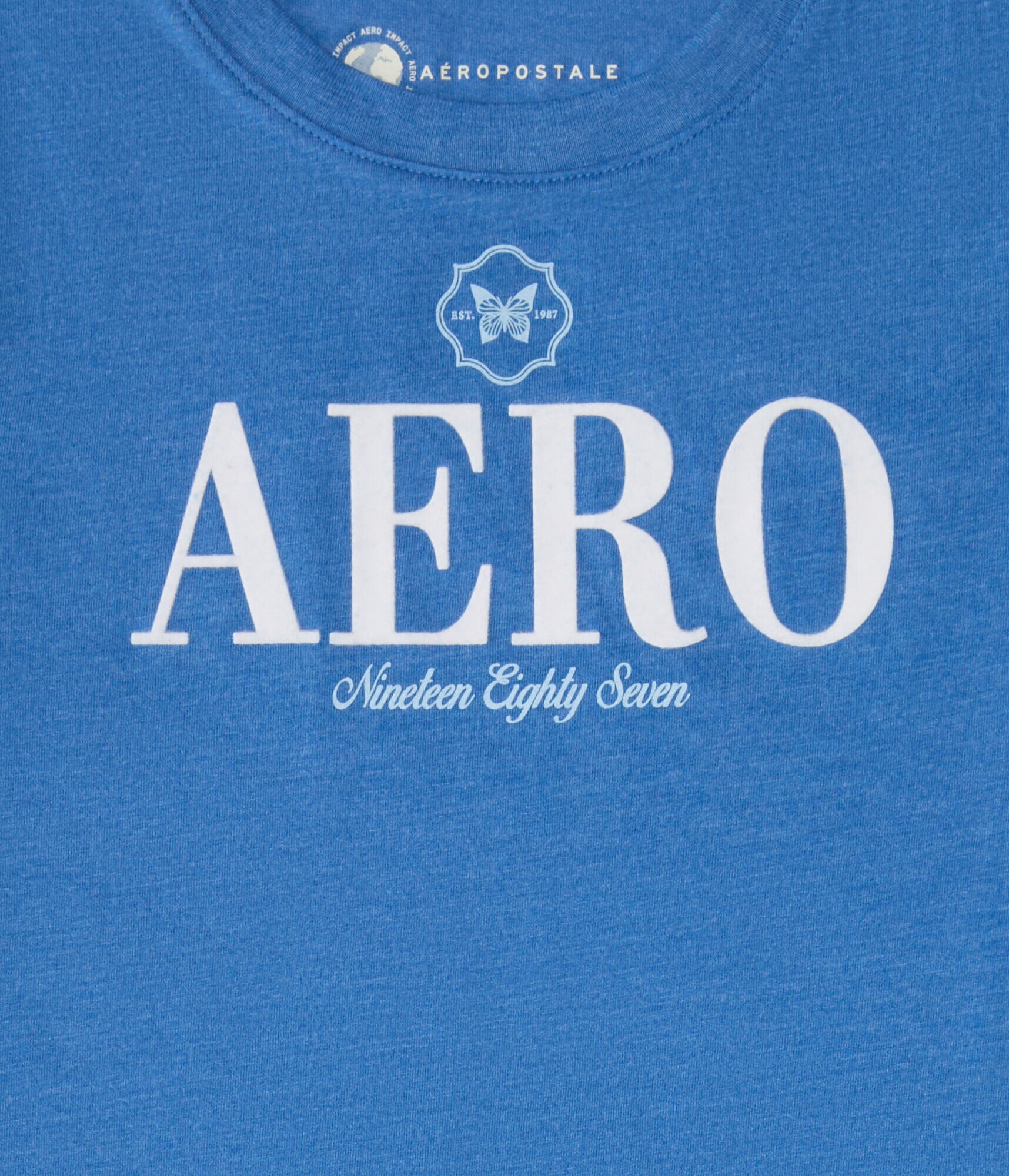 Aero Butterfly Flocked Graphic Tee