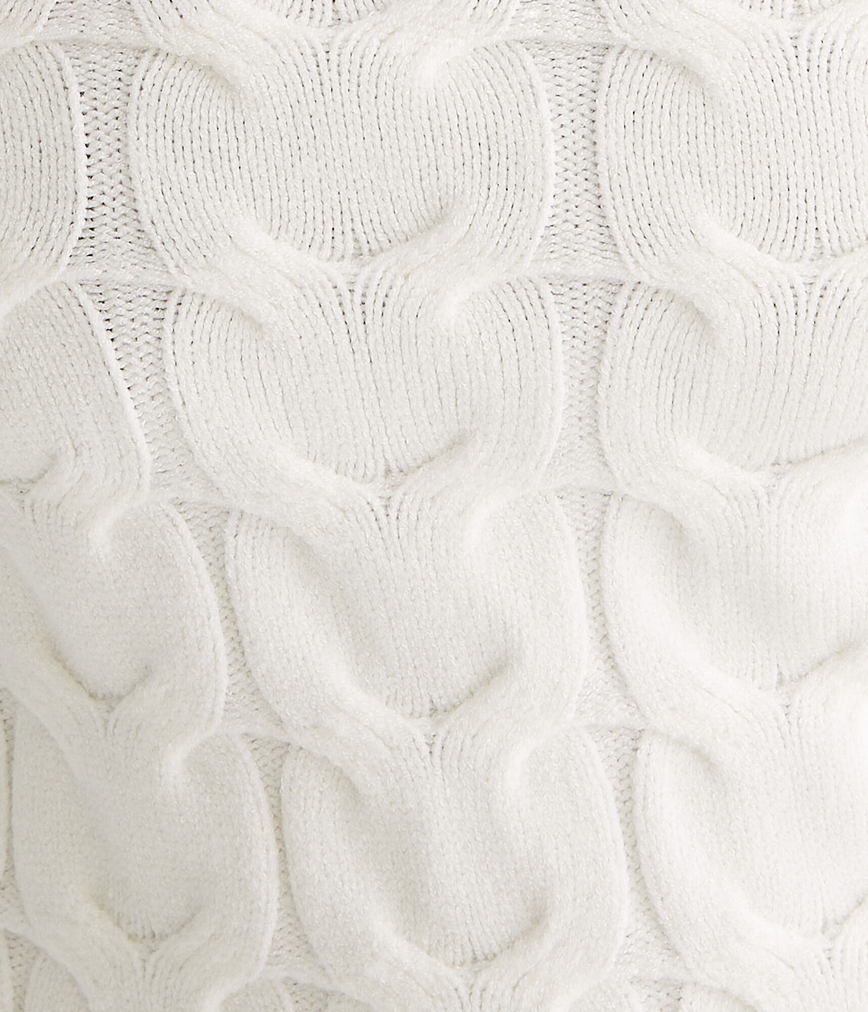 Cable Cropped Off-The-Shoulder Sweater