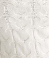 Cable Cropped Off-The-Shoulder Sweater