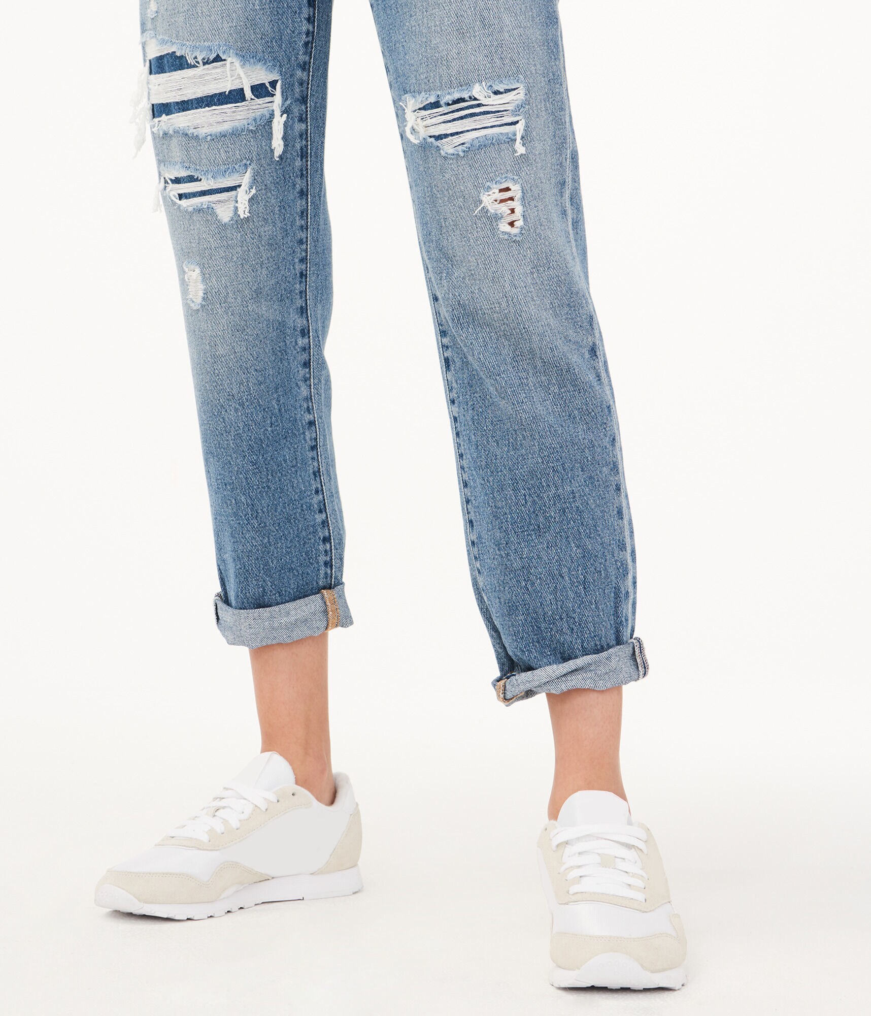 Real Denim Low-Rise Boyfriend Ankle Jean