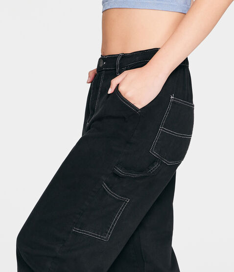 High-Rise Wide Leg Carpenter Pants
