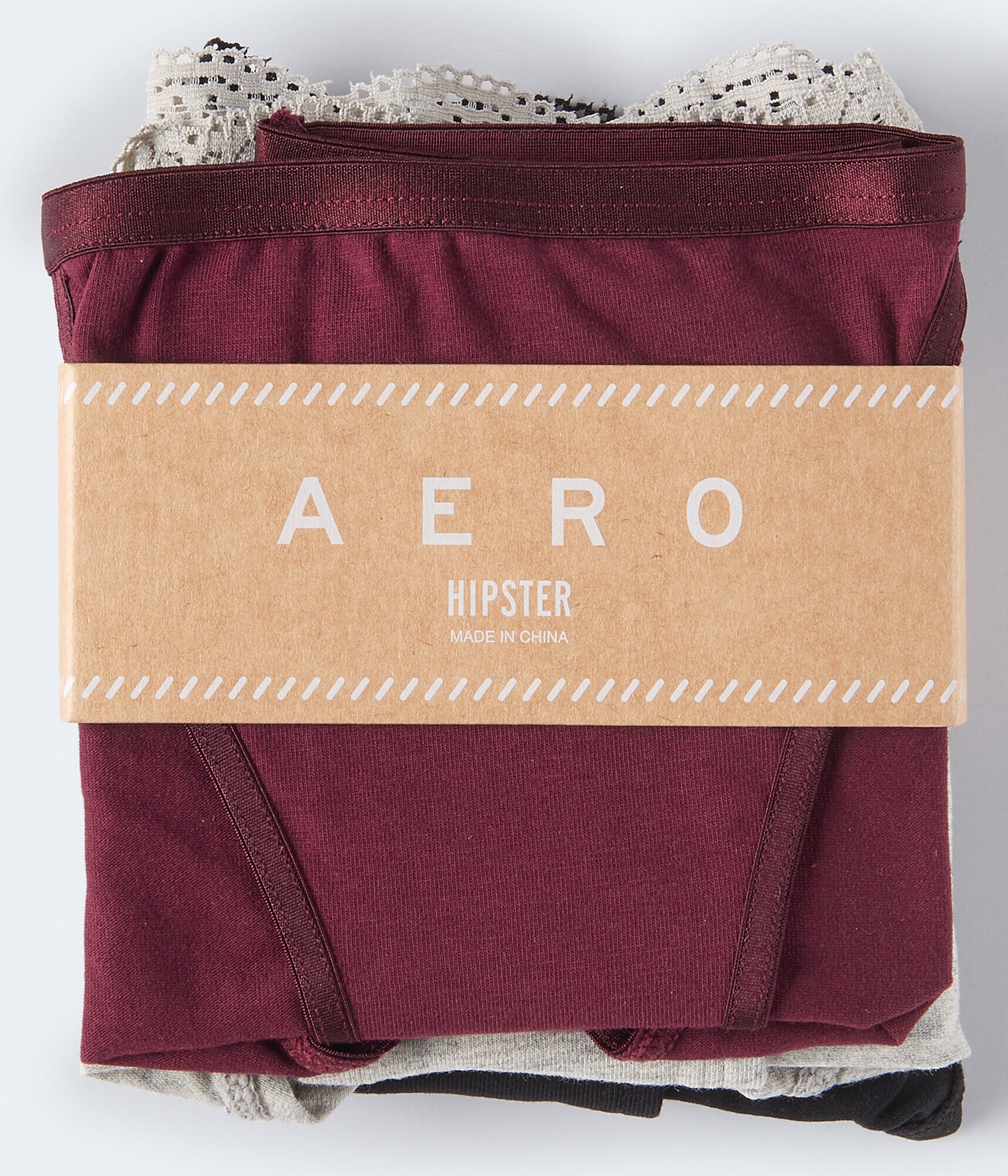 Lace-Trimmed Hipster 3-Pack***