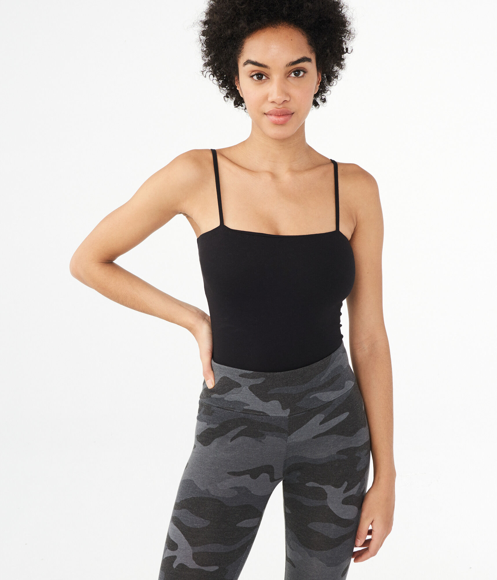 Favorite Square-Neck Shelf Bra Cami