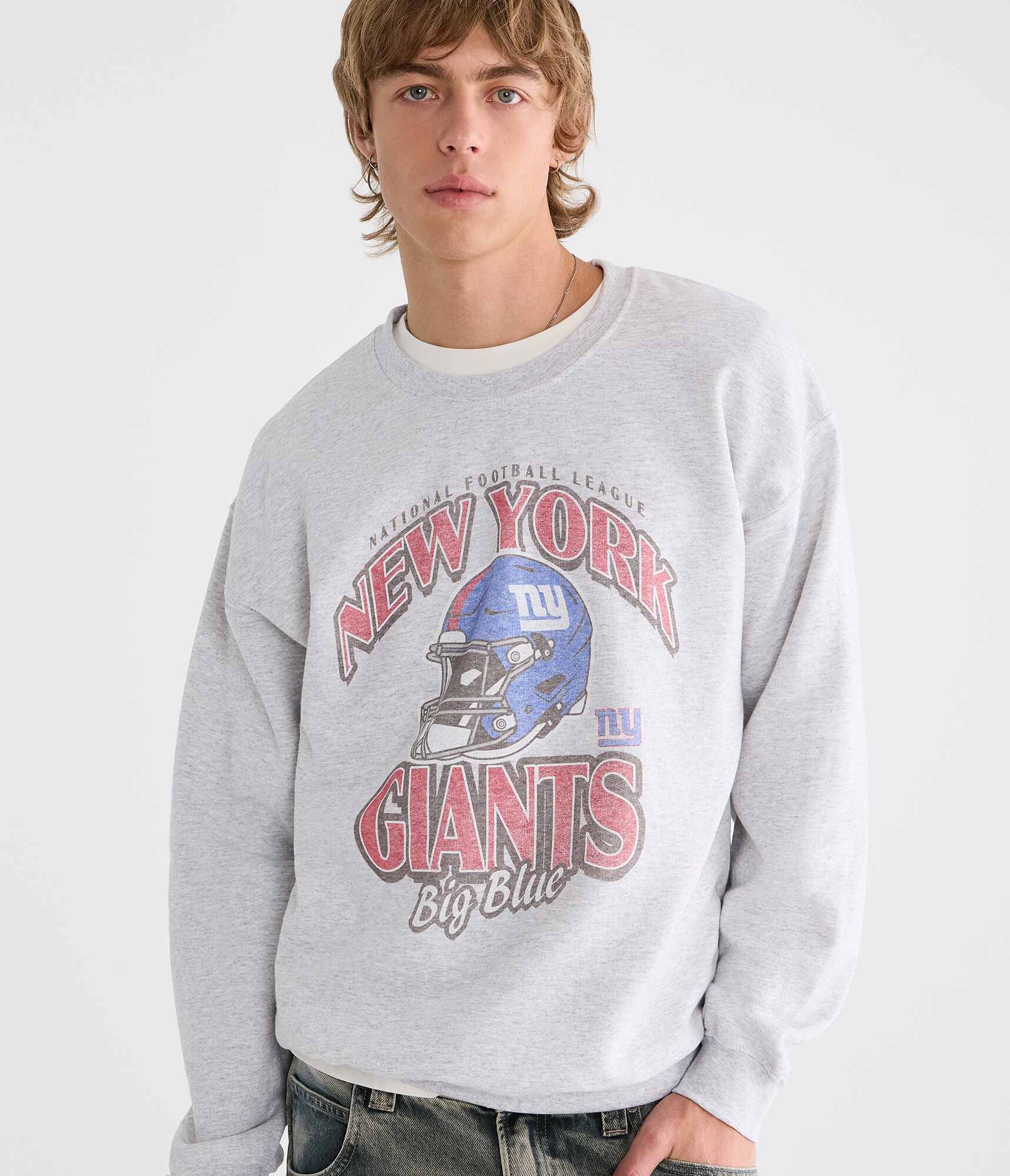 New York Giants Helmet Crew Sweatshirt