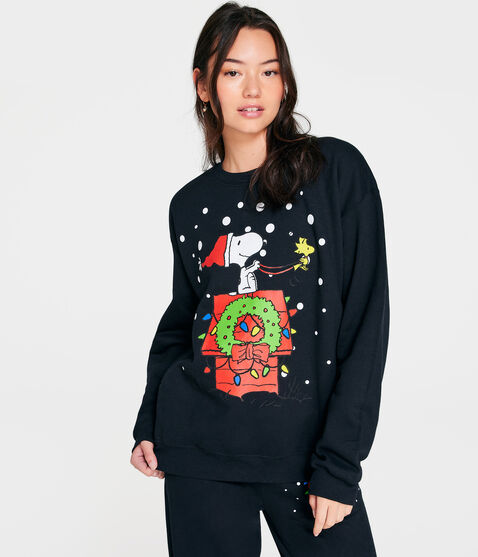 Snoopy Christmas House Crew Sweatshirt Snoopy Christmas House Crew Sweatshirt
