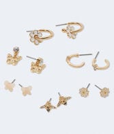 Nature Hoop & Stud Earring 6-Pack