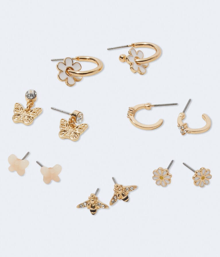 Nature Hoop & Stud Earring 6-Pack