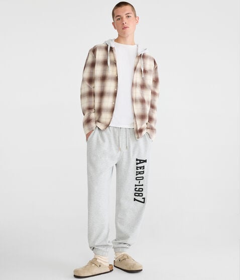 Aero-1987 Heritage Fleece Jogger Sweatpants Aero-1987 Heritage Fleece Jogger Sweatpants