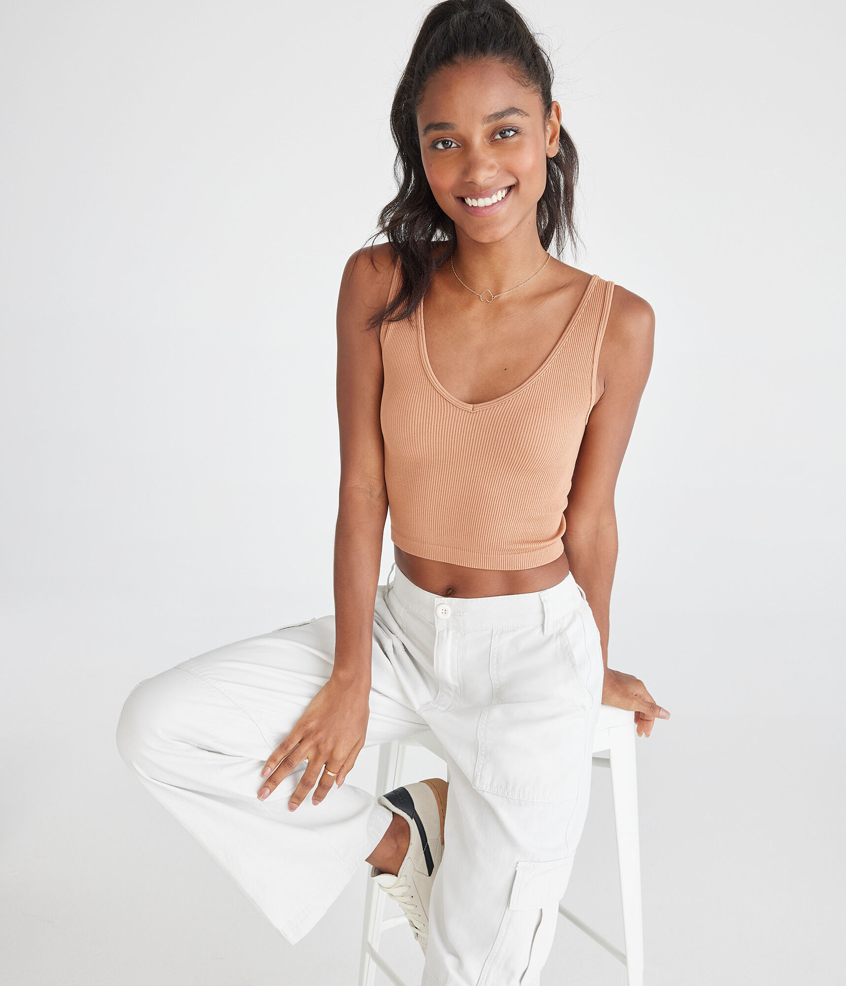 Wear 3 Ways Seamless Convertible Cropped Tank