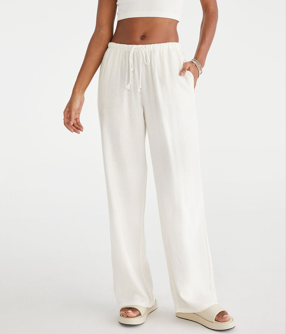 Linen Drawstring Pants